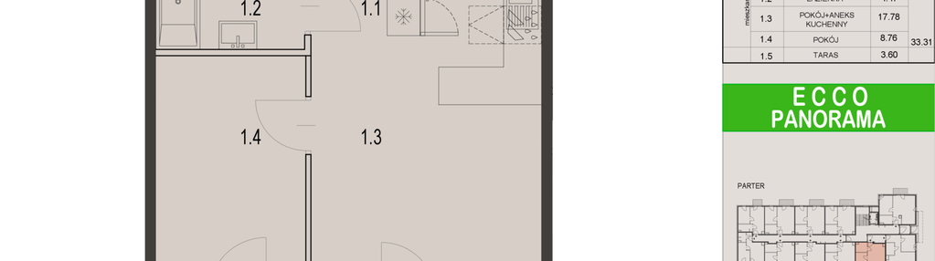 Mieszkanie w inwestycji: Ecco Panorama etap II budynki C, D