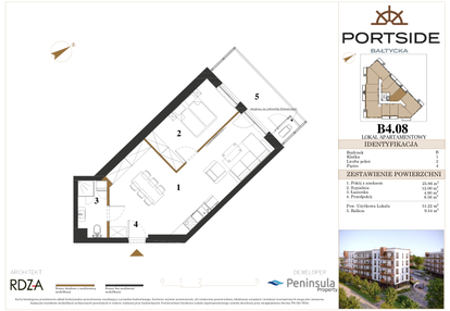 Mieszkanie w inwestycji: Portside Bałtycka