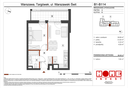 Mieszkanie w inwestycji: Warszawski Świt etap VIII