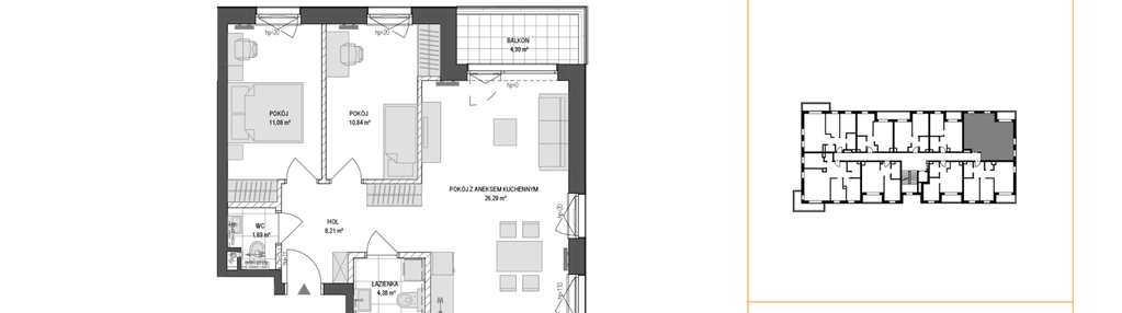 Mieszkanie w inwestycji: Konstelacja etap VI