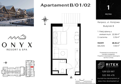 Mieszkanie w inwestycji: Onyx Resort & Spa