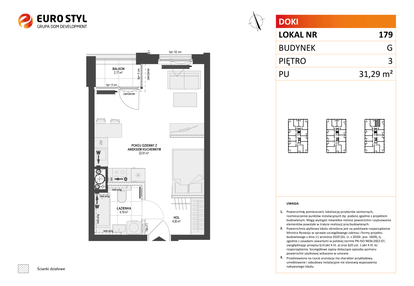 Mieszkanie w inwestycji: DOKI etap II (bud. G)