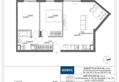 Mieszkanie w inwestycji: Rytm Mokotowa - etap 1B
