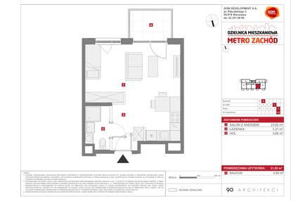 Mieszkanie w inwestycji: Dzielnica Mieszkaniowa Metro Zachód - etap 13