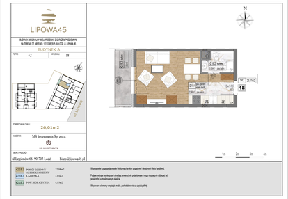 Mieszkanie w inwestycji: Lipowa 45