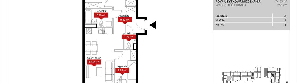 Mieszkanie w inwestycji: Atrium - Nowy Szczepin