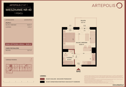 Mieszkanie w inwestycji: Artepolis