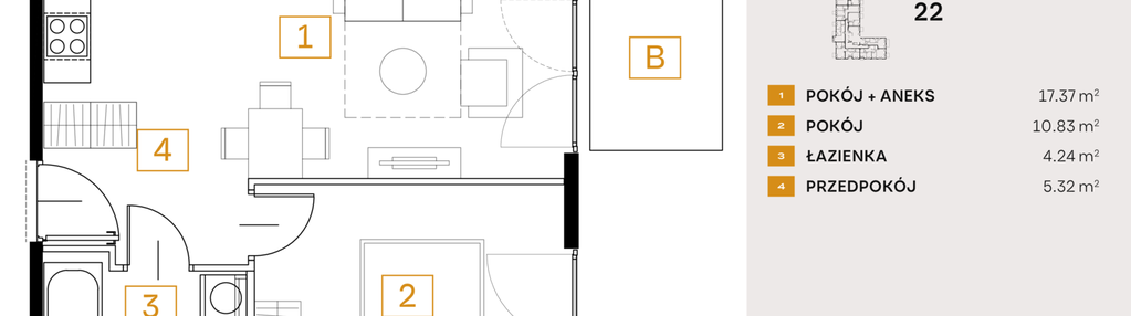 Mieszkanie w inwestycji: Osiedle Fi bud. 22, 24