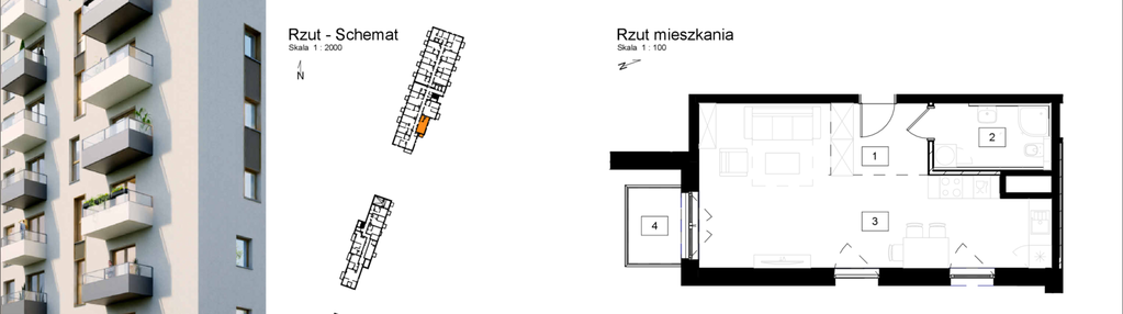 Mieszkanie w inwestycji: Osiedle Kochanowskiego - Gliwice