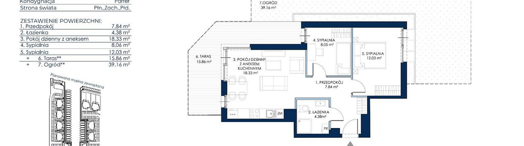 Mieszkanie w inwestycji: Sol Marina etap III