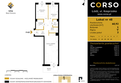 Mieszkanie w inwestycji: Corso etap 1