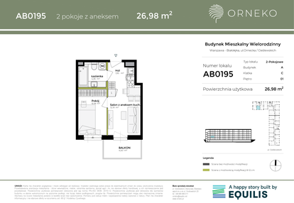 Mieszkanie w inwestycji: Orneko
