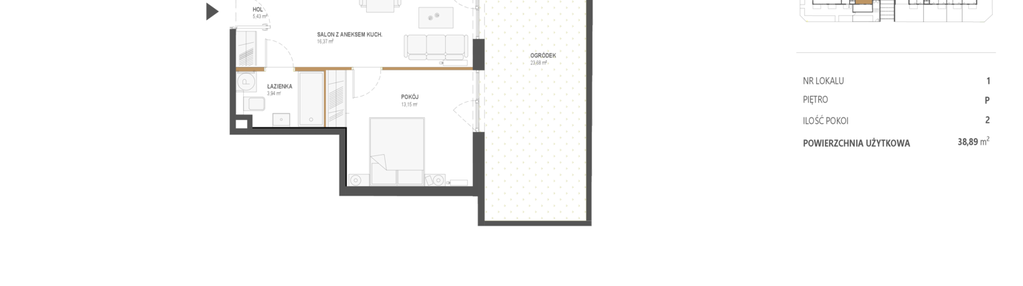 Mieszkanie w inwestycji: Popularna 35