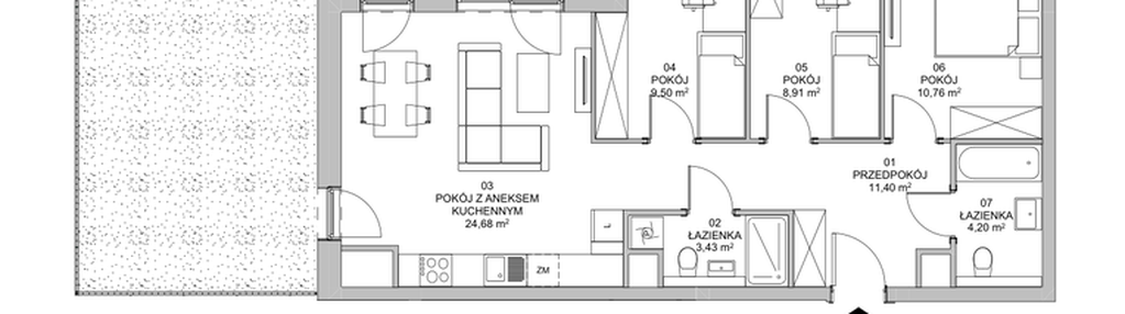Mieszkanie w inwestycji: Francuska Park VIIIB