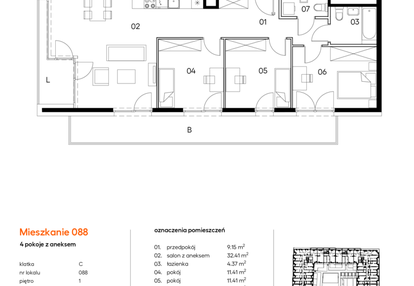 Mieszkanie w inwestycji: Miasto Polskich Mistrzów Olimpijskich II