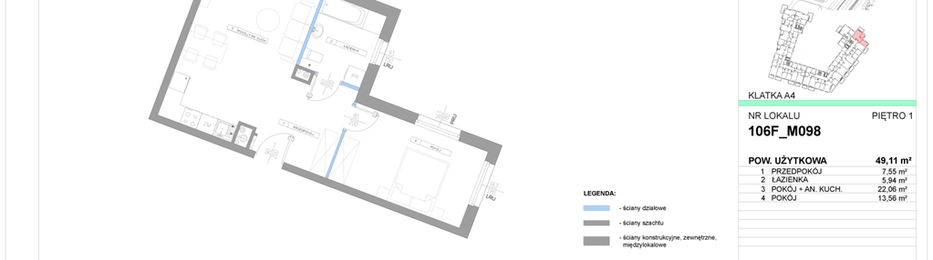 Mieszkanie w inwestycji: Miasteczko Jutrzenki Dzielnica Hortensji