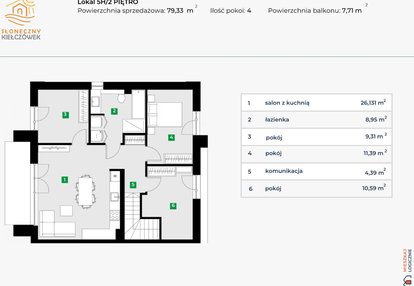 Mieszkanie w inwestycji: Słoneczny Kiełczówek etap VII