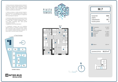 Mieszkanie w inwestycji: Piasta Towers bud. 90A