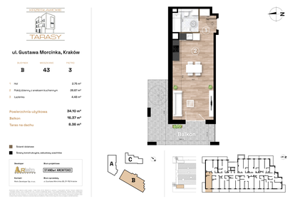 Mieszkanie w inwestycji: Krzesławickie Tarasy