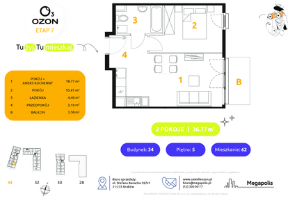Mieszkanie w inwestycji: Osiedle Ozon etap VII