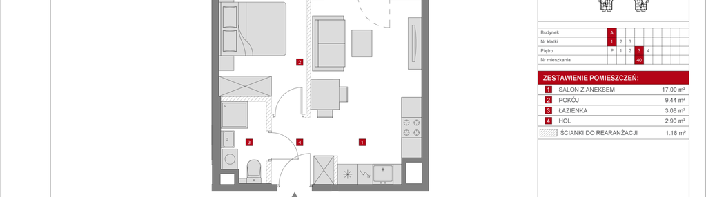 Mieszkanie w inwestycji: Dzielnica Mieszkaniowa Metro Zachód - etap 8.1