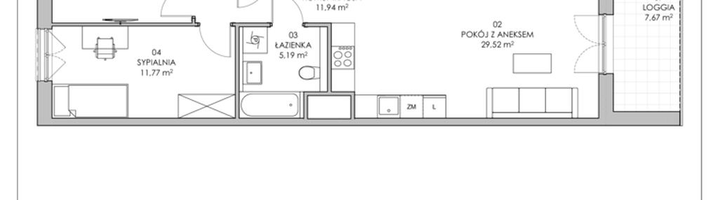 Mieszkanie w inwestycji: Skwer Harmonia II