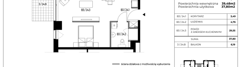 Mieszkanie w inwestycji: Apartamenty Klimatyczna