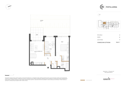 Mieszkanie w inwestycji: Popularna 35