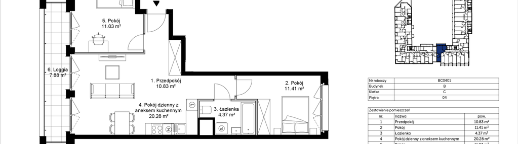 Mieszkanie w inwestycji: Awangarda Mogilska