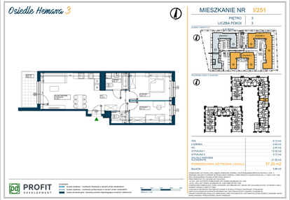 Mieszkanie w inwestycji: Osiedle Hemara - etap III bud. 2 i 3