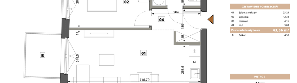 Mieszkanie w inwestycji: Srebrna 5