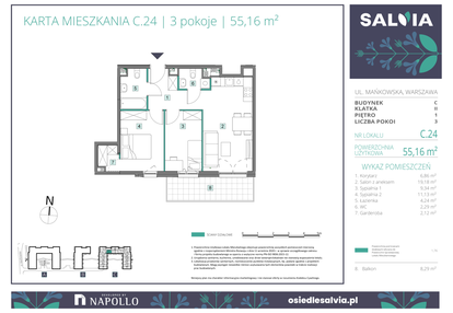 Mieszkanie w inwestycji: Osiedle Salvia