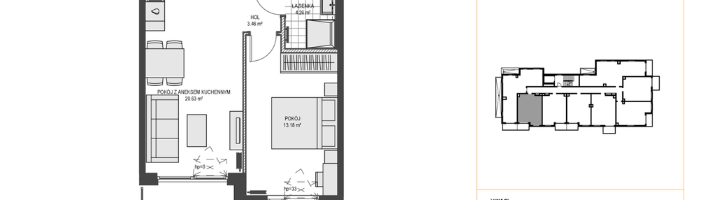 Mieszkanie w inwestycji: Przystań Brzeźno etap 1.2