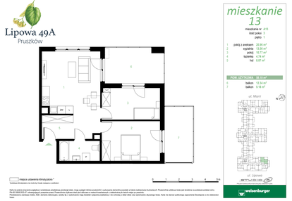 Mieszkanie w inwestycji: Lipowa 49A