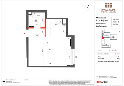 Mieszkanie w inwestycji: Stalowa Form 43.45