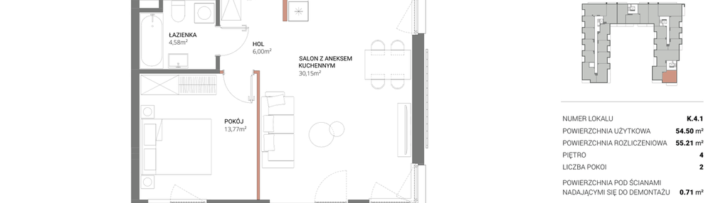Mieszkanie w inwestycji: Łopuszańska 47 - etap 3