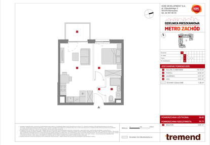 Mieszkanie w inwestycji: Dzielnica Mieszkaniowa Metro Zachód - etap 8.2