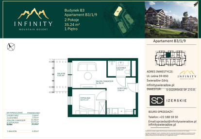 Mieszkanie w inwestycji: Infinity Mountain Resort