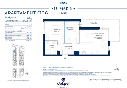 Mieszkanie w inwestycji: Sol Marina etap III