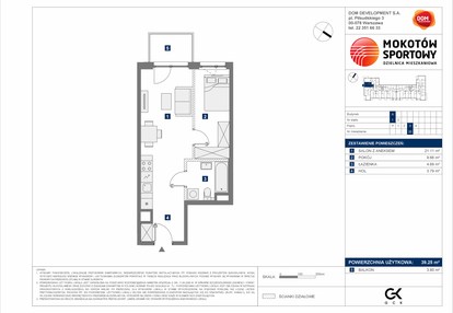 Mieszkanie w inwestycji: Mokotów Sportowy 3.1