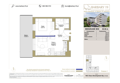 Mieszkanie w inwestycji: Barbary 19