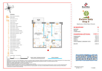 Mieszkanie w inwestycji: Zielone Sady etap III