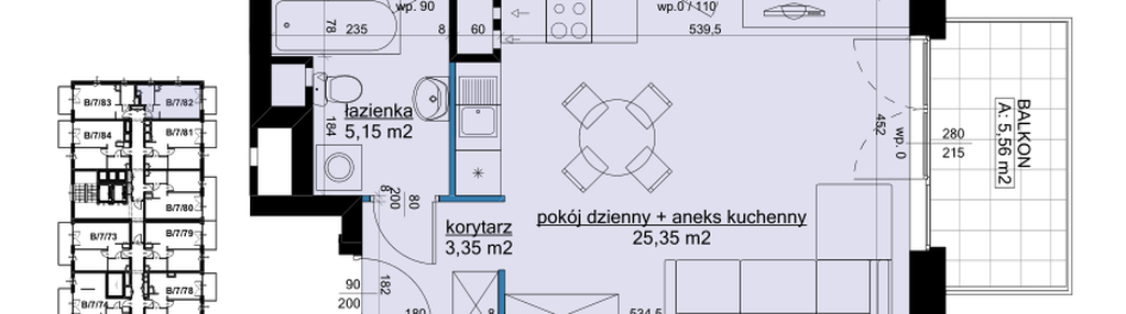 Mieszkanie w inwestycji: Osiedle Hawelańska etap III - bud. B