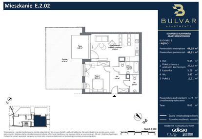 Mieszkanie w inwestycji: Bulvar Apartments - etap II