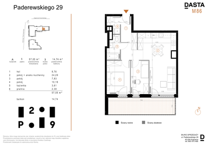 Mieszkanie w inwestycji: Paderewskiego 29