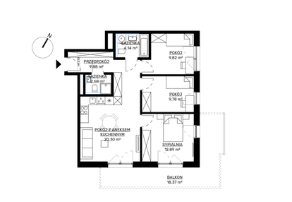 Mieszkanie w inwestycji: KWADRAT etap 2