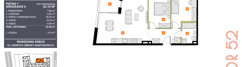 Mieszkanie w inwestycji: KOR 52