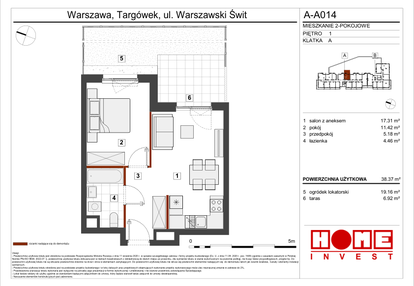Mieszkanie w inwestycji: Warszawski Świt etap VII