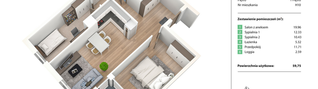 Mieszkanie w inwestycji: Nowe Żerniki Bieńkowskiego etap II