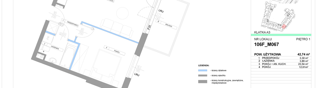 Mieszkanie w inwestycji: Miasteczko Jutrzenki Dzielnica Hortensji